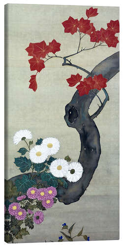Tableau sur toile Fleurs d'automne