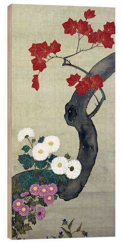 Cuadro de madera Herbstblumen.