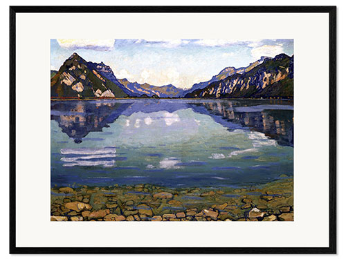 Framed art print Lake Thun