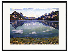 Framed art print Lake Thun