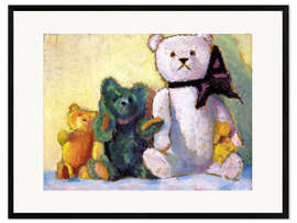 Ingelijste kunstdruk The bear family