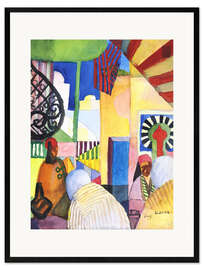 Gerahmter Kunstdruck Im Bazar