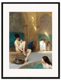 Framed art print Women at the Roman baths