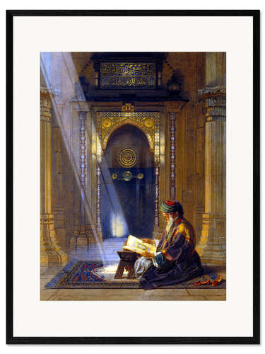 Impression artistique encadrée Dans la mosquée