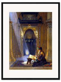 Impresión de arte enmarcada En la mezquita