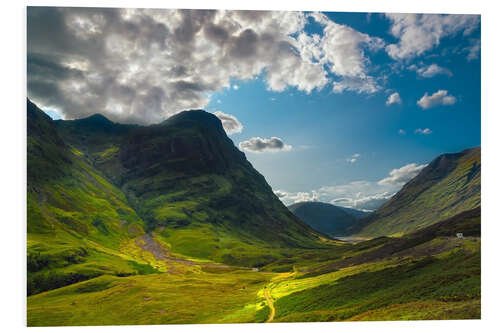 Foam board print Glen Coe, Scotland