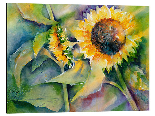 Tableau en aluminium Tournesol