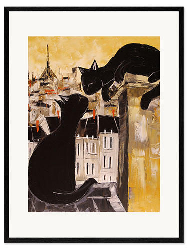 Gerahmter Kunstdruck Ein Schornstein in Paris