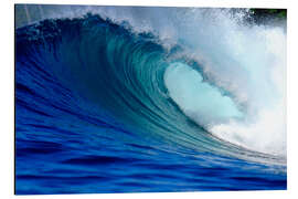 Magnettafel Große blaue tropische Insel Surfwelle