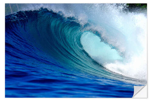 Muursticker Big blue wave