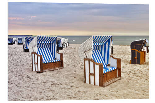 Foam board print Baltic Sea beach