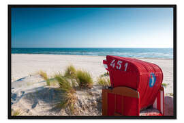 Gerahmter Kunstdruck Sommer am Meer