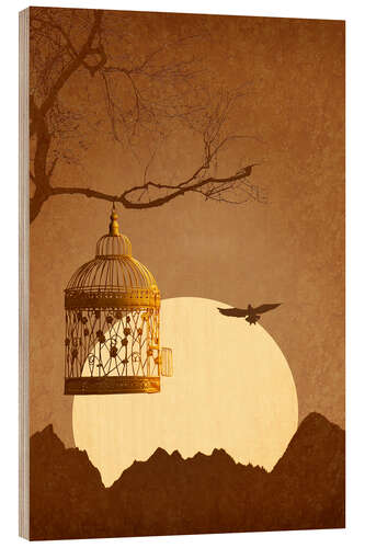 Puutaulu Freedom from the golden cage