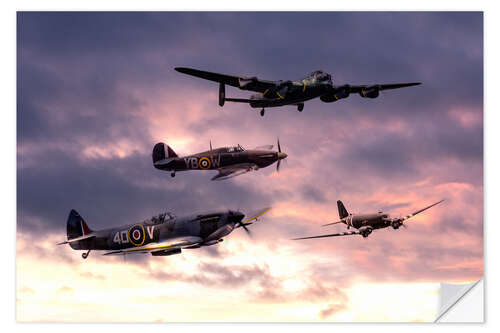 Selvklebende plakat Battle of Britain Memorial