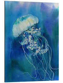 Aluminium print Jellyfish