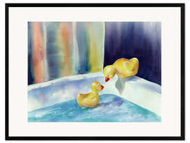 Kehystetty taidepainatus Rubber ducks