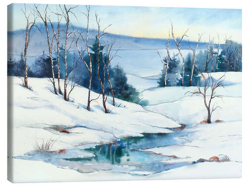 Tableau sur toile Joie hivernale