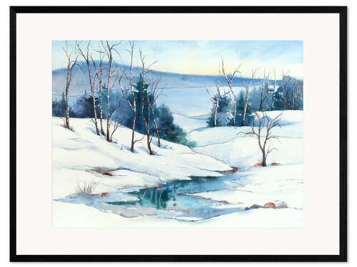Impresión de arte enmarcada Winter joy