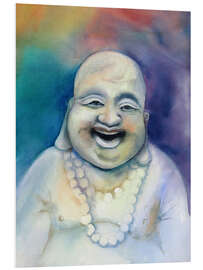 Foam board print Laughing Buddha