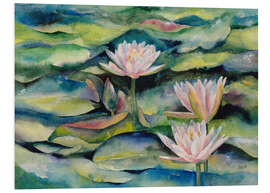 Foam board print Lotus flowers