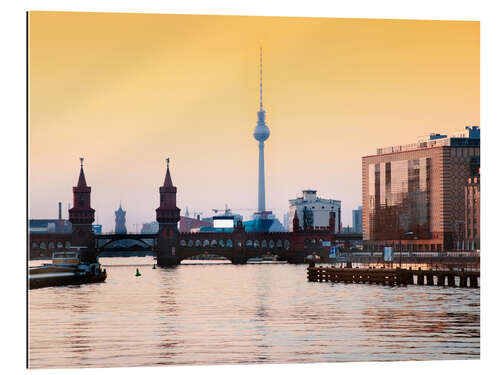 Gallery print berlin skyline oberbaumbruecke