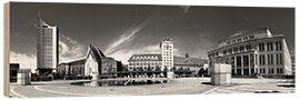 Holzbild Leipzig Citypanorama