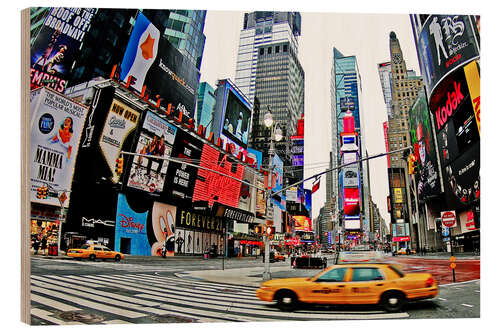 Tableau en bois Times Square à New York