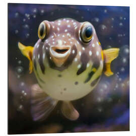 Cuadro de aluminio fugu the bowlfish