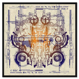 Gerahmter Kunstdruck Motherboard