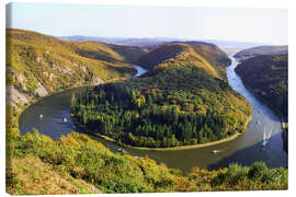 Canvastavla Saarland with the famous Saar loop