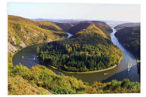 Foam board print Saarland with the famous Saar loop