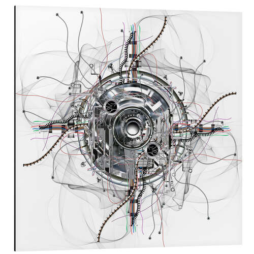 Tableau en aluminium Roue du temps