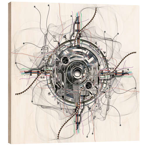 Cuadro de madera wheel of time
