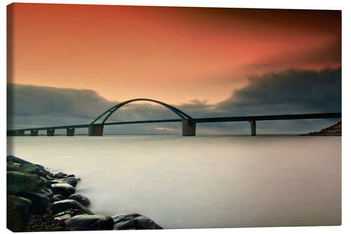 Canvas print Fehmarnsundbrücke IV