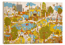Stampa su legno  Berlin Search and Find by Judith Drews - Judith Drews