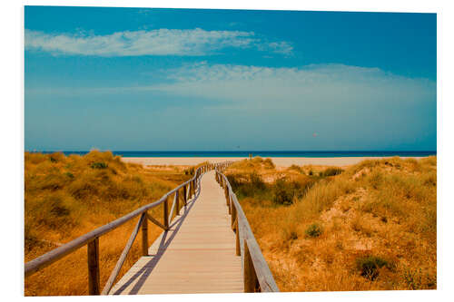 Tableau en PVC Chemin vers la plage, Espagne