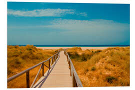 Foam board print way to the beach - Tarifa (Andalusia), Spain