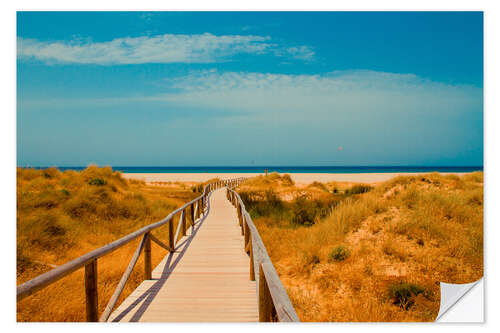 Wandsticker way to the beach - Tarifa (Andalusia), Spain