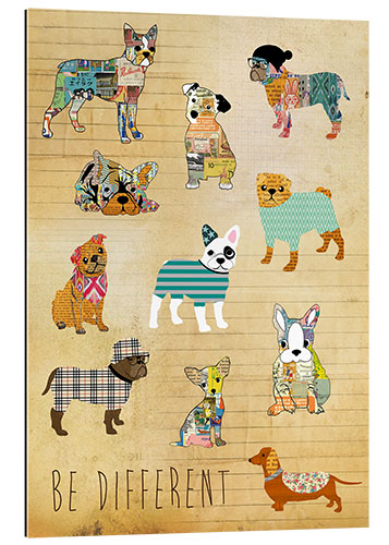 Gallery print be different dogs