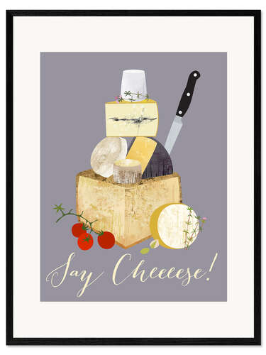 Impression artistique encadrée Say cheeeese!