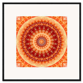 Ingelijste kunstdruk Mandala Joy of Living