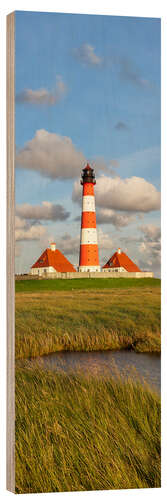 Quadro de madeira Lighthouse Westerheversand I