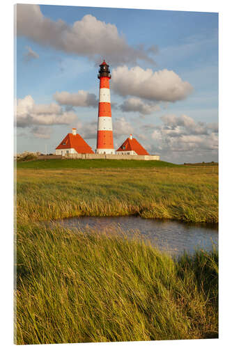 Tableau en verre acrylique Lighthouse Westerheversand II