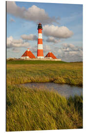 Aluminium print Lighthouse Westerheversand II