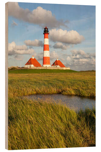 Tableau en bois Lighthouse Westerheversand II