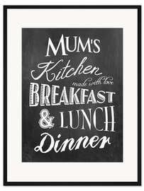 Gerahmter Kunstdruck Mum's Kitchen