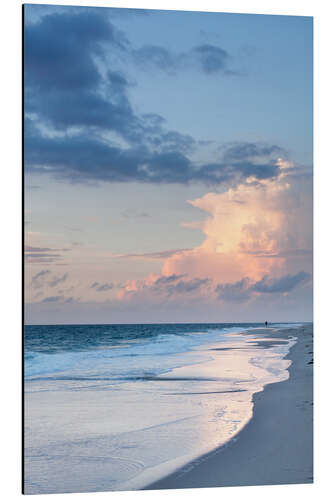 Alubild Sylt, Sonnenuntergang am Strand