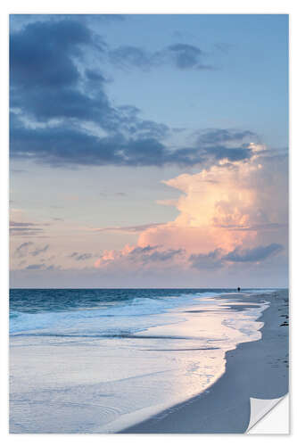 Wall sticker Sylt, sunset at the beach