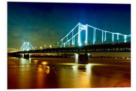 Foam board print Bridge over River Rhine