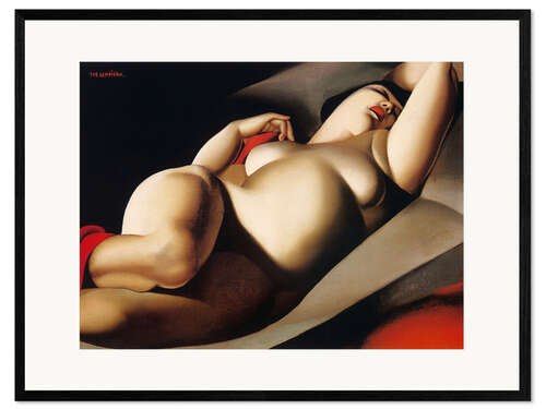 Gerahmter Kunstdruck Die schöne Rafaela